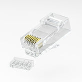 Cat6 RJ45 Two-Piece Split Connector | 8P8C 23AWG Crimp Plug