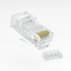 Cat6 RJ45 Two-Piece Split Connector | 8P8C 23AWG Crimp Plug