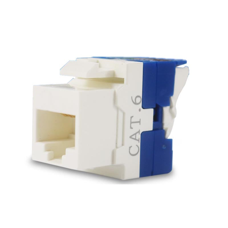 Cat6 Twist Lever 180-Degree Toolless Keystone Jack, Unshielded XLEP