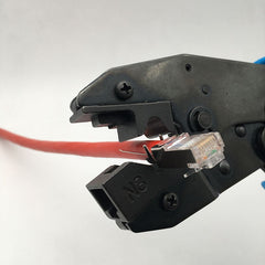 CAT7 RJ45 Crimping Pliers – Multifunctional Coaxial Cable Tool with Stripper & Cutter