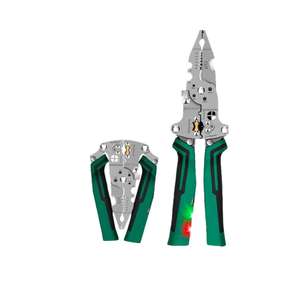Foldable Wire Stripper Pliers with Voltage Test, 6-in-1 Hand Tool