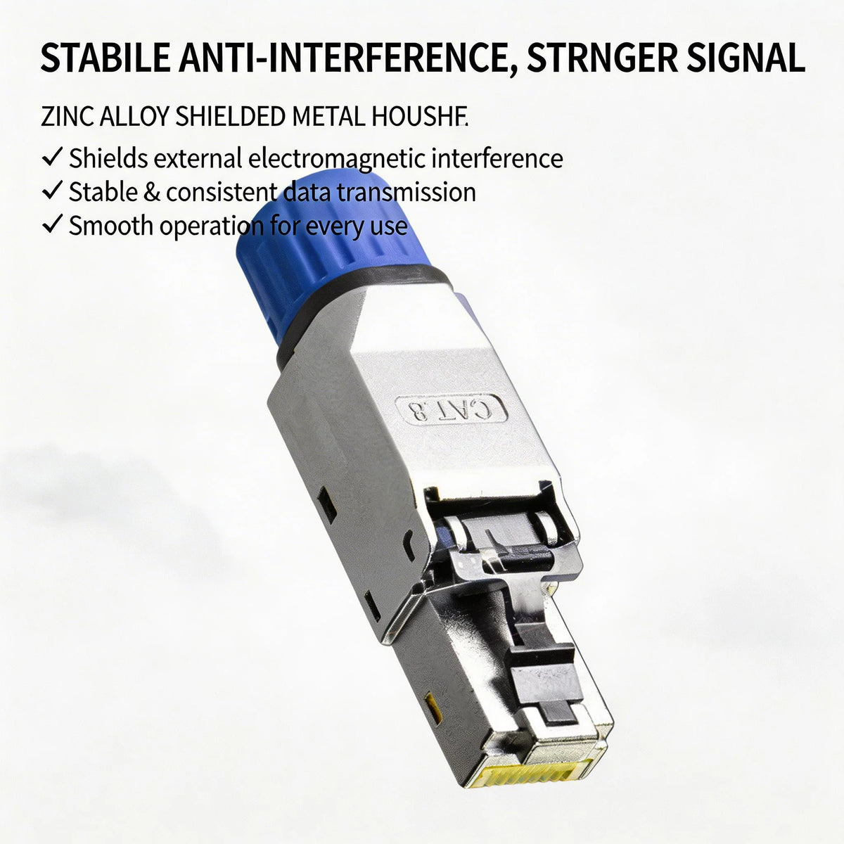 XLEP Cat7 FTP Shielded Tool-Free RJ45 Plugs, 8P8C, 10 Pack