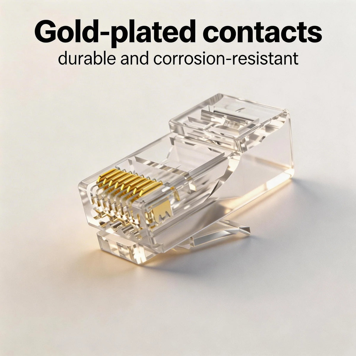 XLEP XL-560B Cat6 RJ45 Pass-Through Modular Plug, 8 Pin UTP