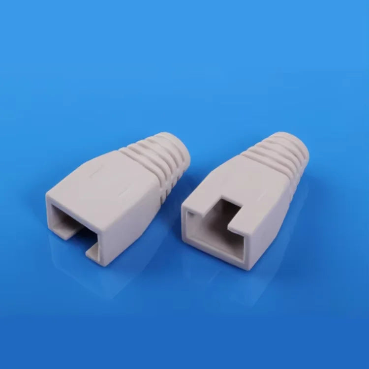 XLEP XL-707 Transparent PVC RJ45 Strain Relief Boots, 100 Pack