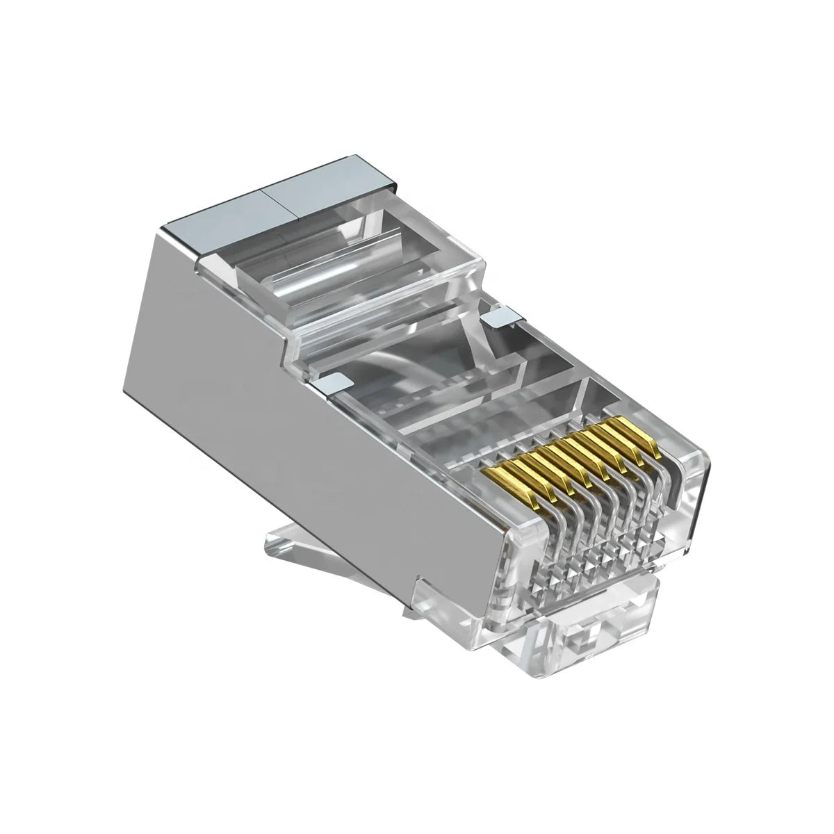 XLEP XL-504 Shielded RJ45 8P8C Modular Plugs, Cat5e Cat6, 100 Pack