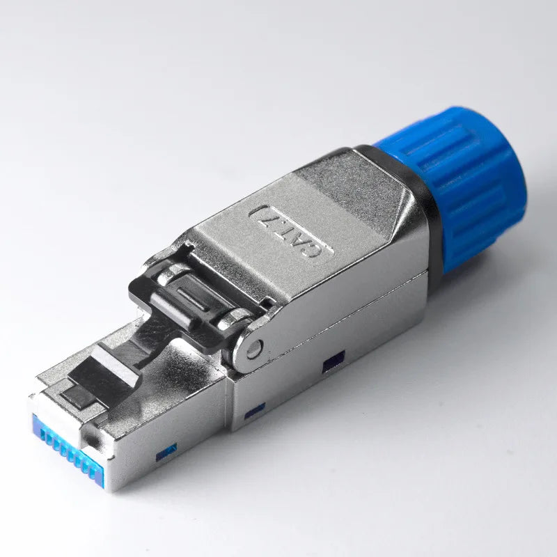 XLEP Cat7 FTP Shielded Tool-Free RJ45 Plugs, 8P8C, 10 Pack