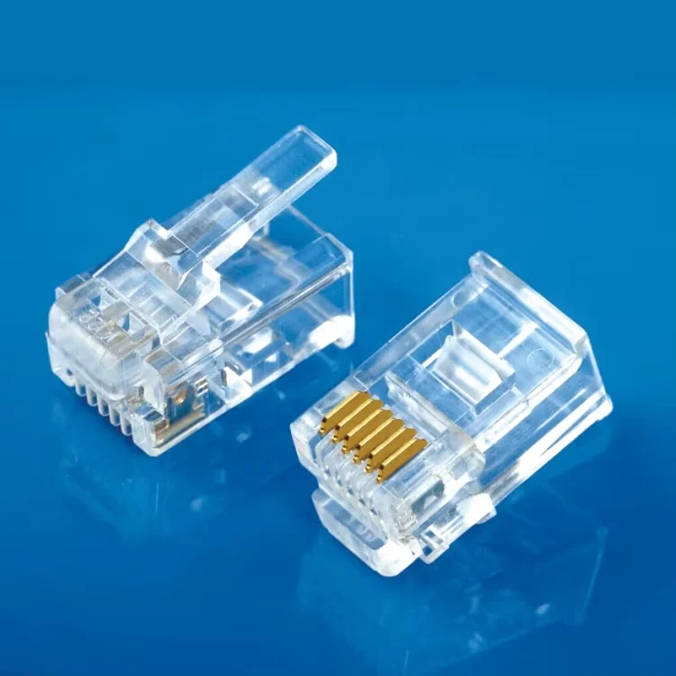 XLEP XL-212 RJ12 RJ11 6P6C Long Modular Telephone Plugs, 100 Pack