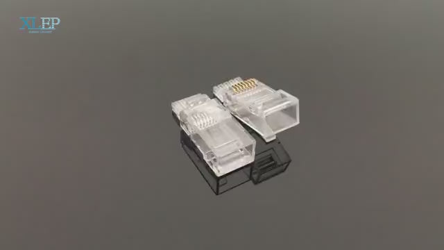 Cat6 RJ45 Two-Piece Split Connector | 8P8C 23AWG Crimp Plug